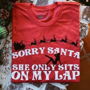 Hubs and Hers Sorry Santa sold out medium shirt